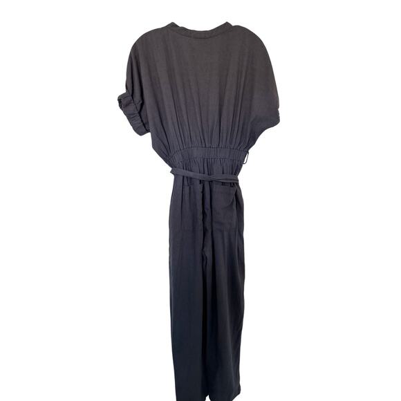 BalticBorn Linen Jumpsuit Gray Blue Purple Size Small NEW - Picture 3 of 10